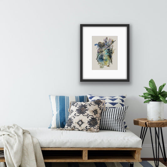 Spell for Strength. Grey Dagger Spell Print