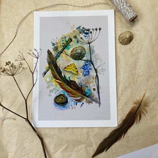 Spell for Courage. Brimstone Spell Print