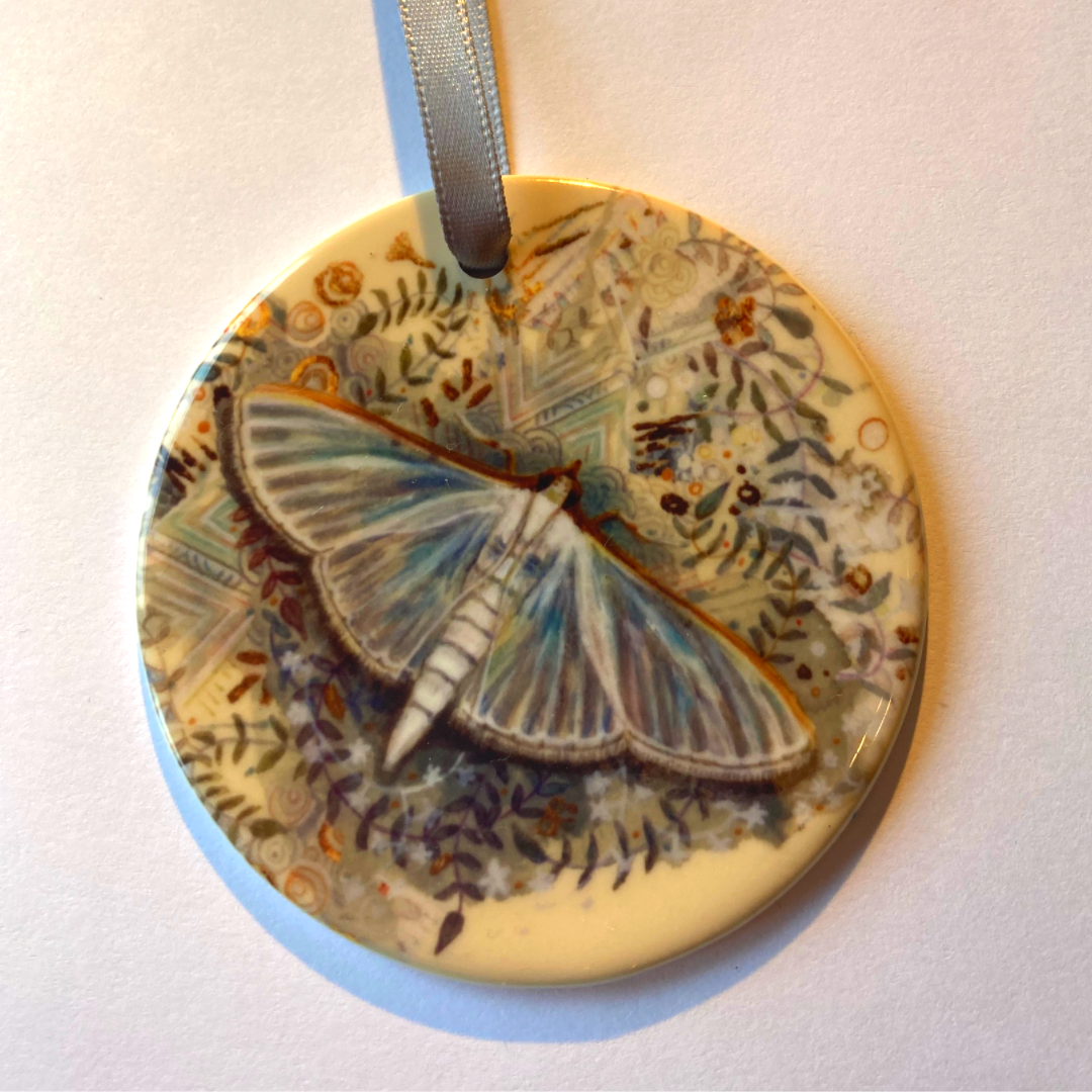 Jasmine Moth Porcelain Decoration