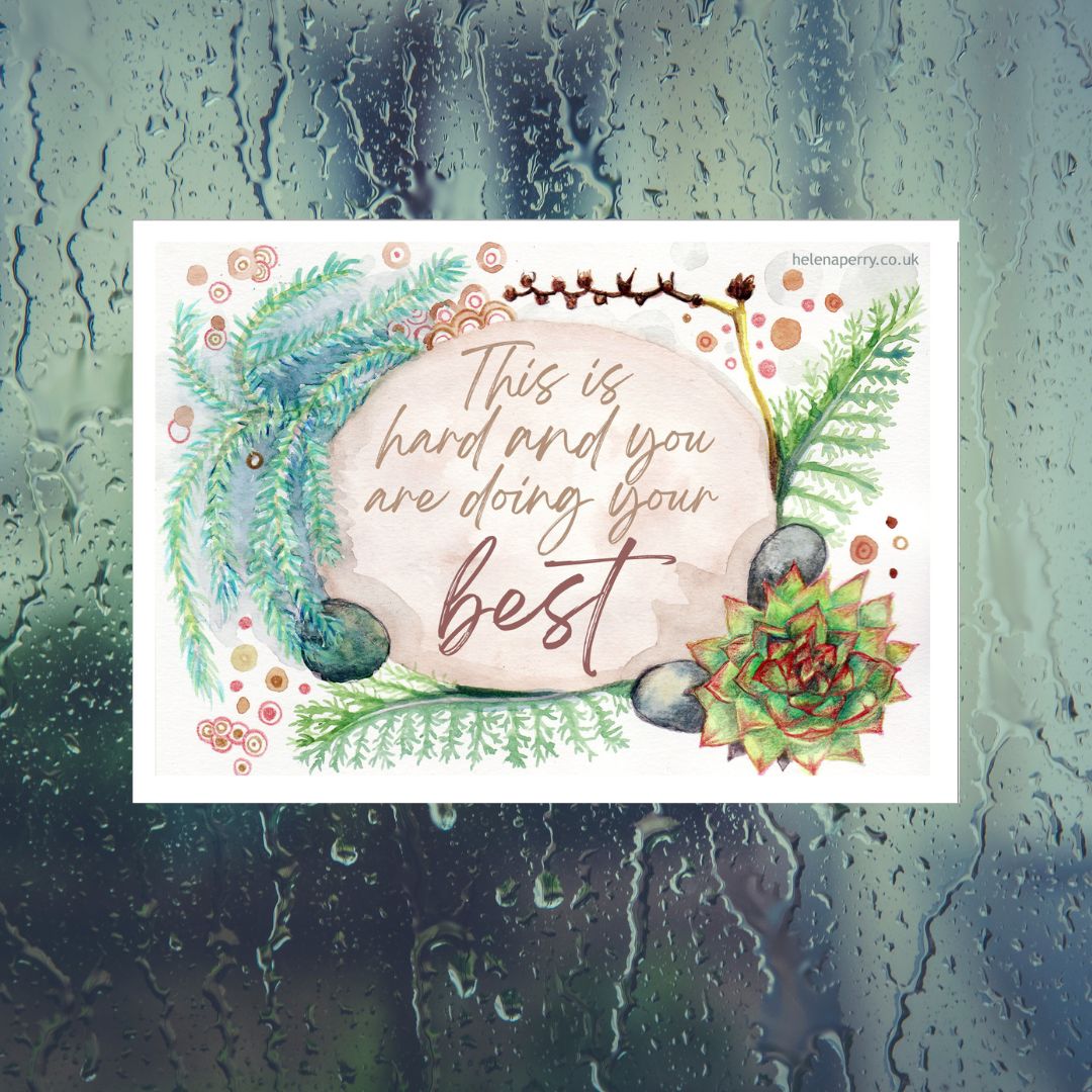 Set of 8 Self-Care Postcards