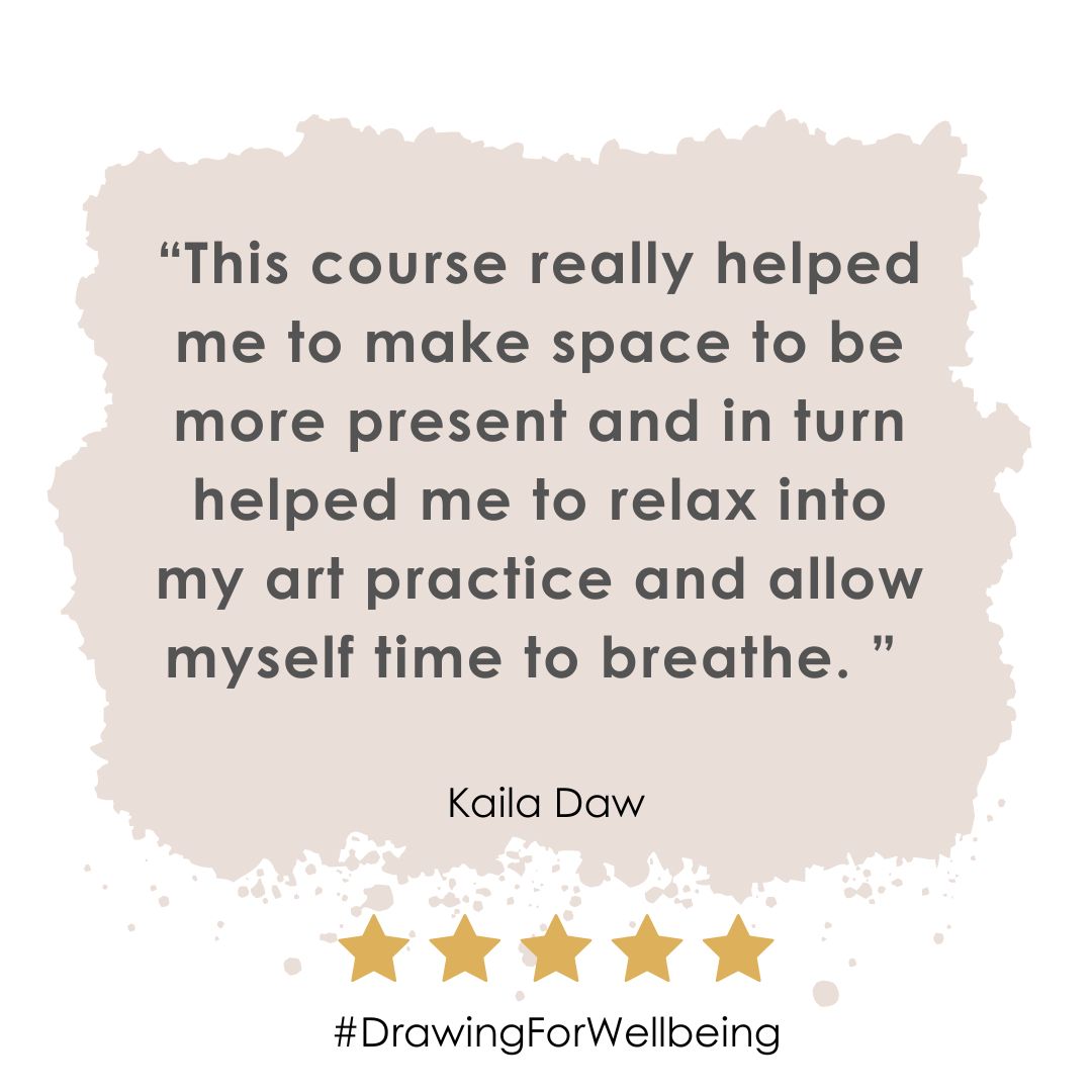 Drawing For Wellbeing. Starting September 2024