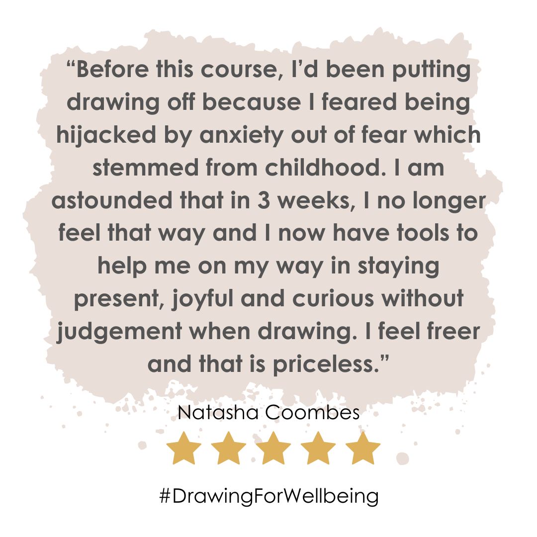 Drawing For Wellbeing. Starting September 2024