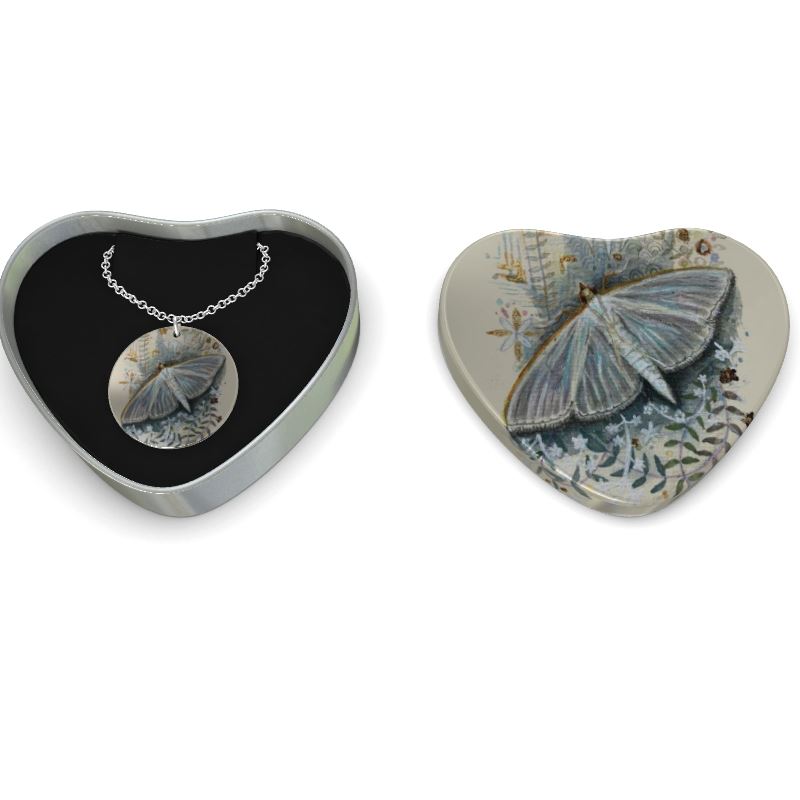 Jasmine Moth Sterling Silver Necklace.