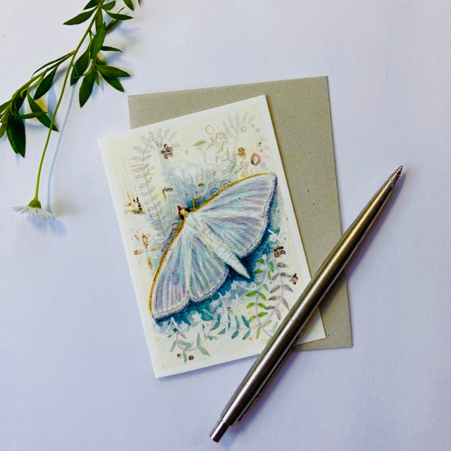 A7 Moth Greetings Card