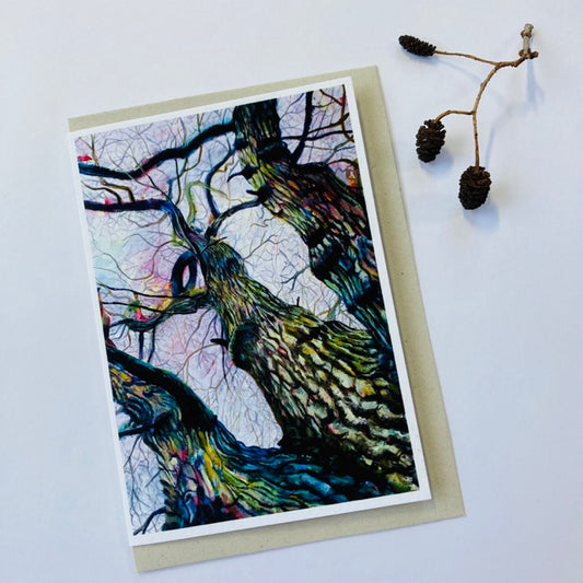 Wise Old oak 6 Greetings Card