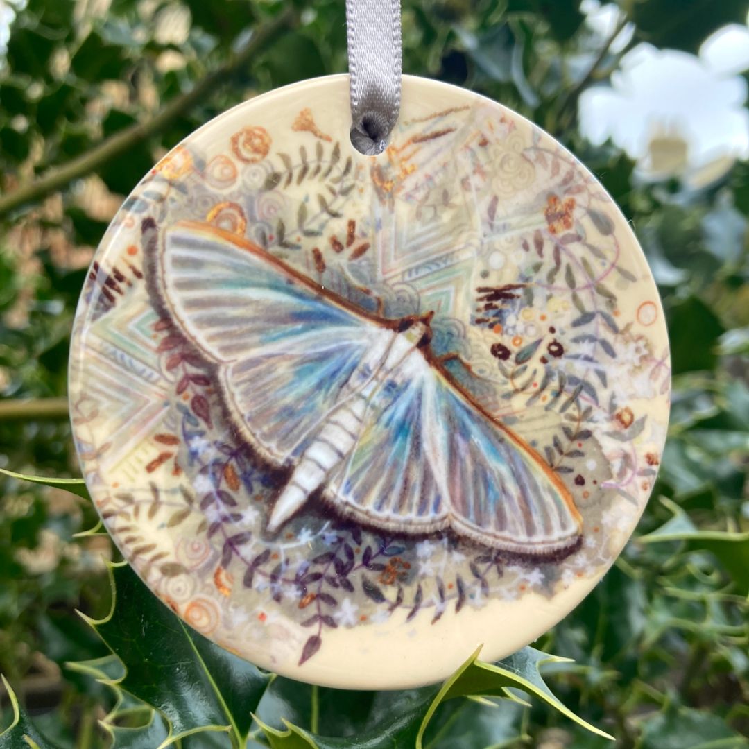 Jasmine Moth Porcelain Decoration
