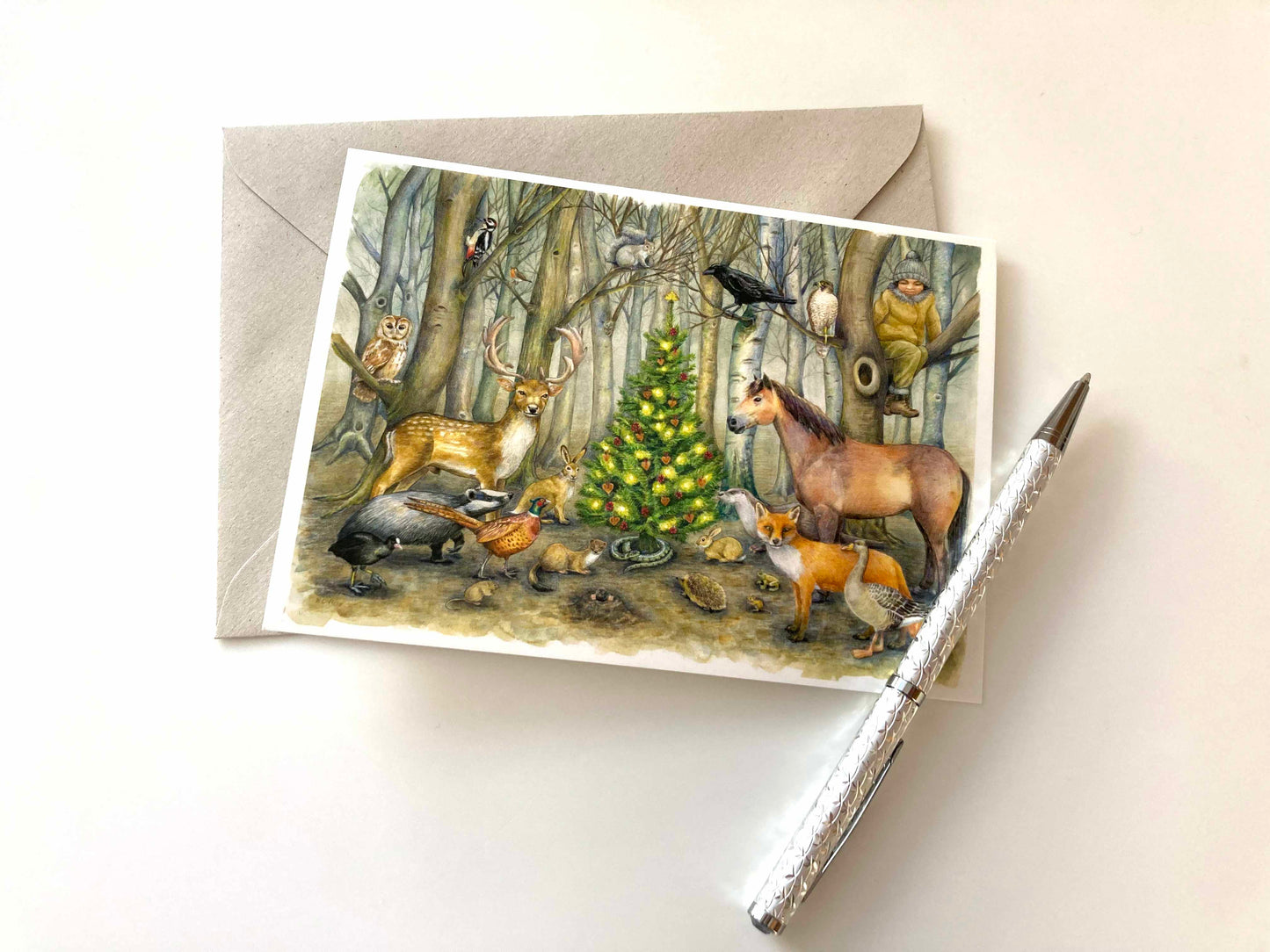 Set of 4 Woodland Greetings Cards